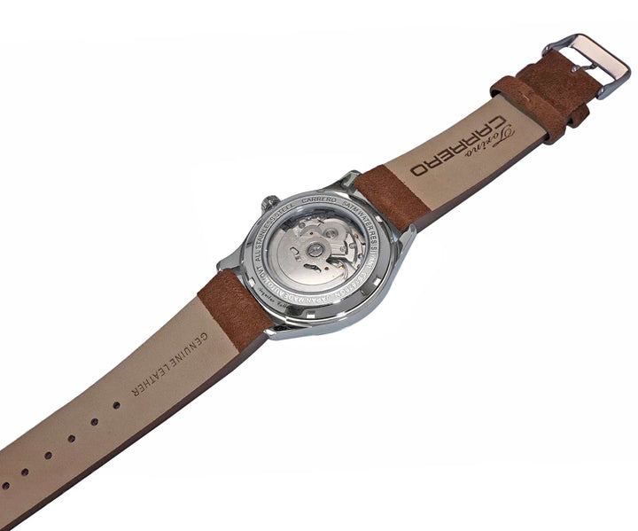 AEQUILUX SILVER TONE-GREEN/BROWN | Green Dial