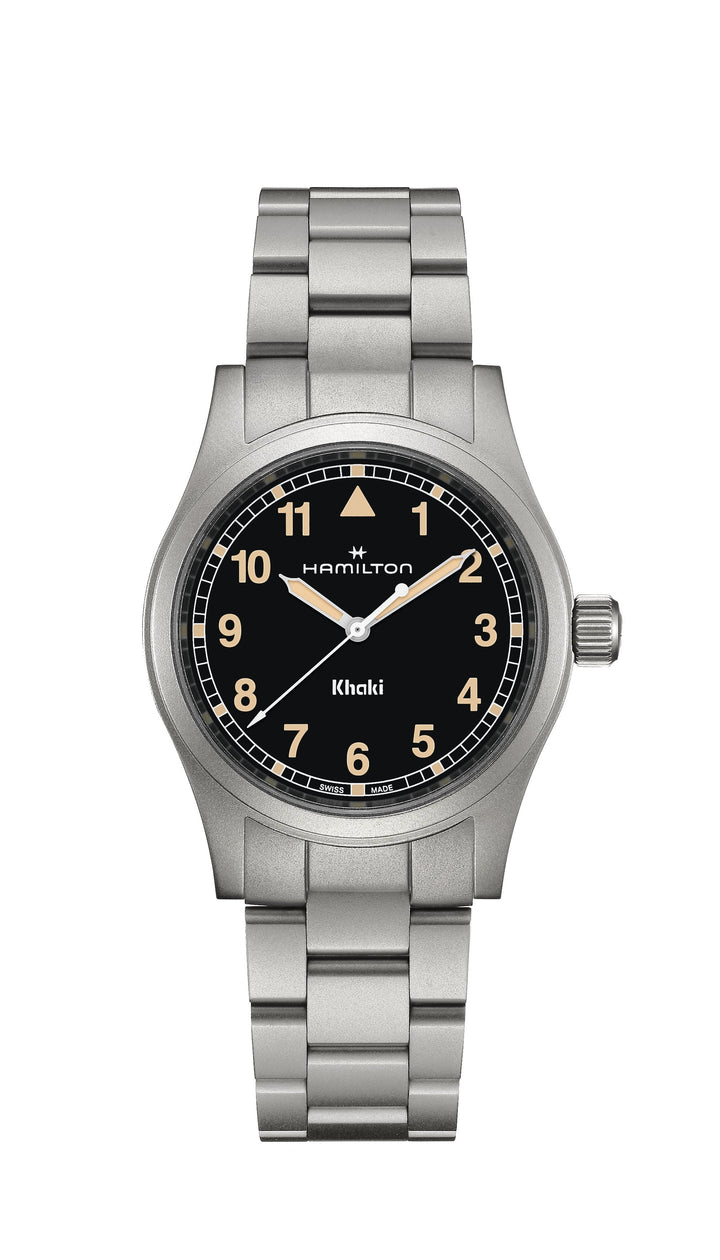 KHAKI FIELD QUARTZ Silver-tone
