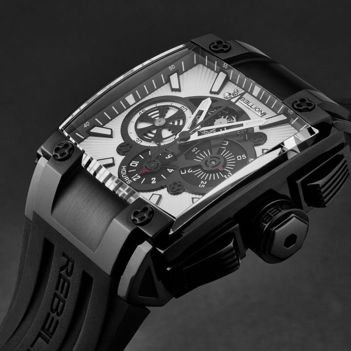 Re1 RBRE1CH.SB.WH / Silver black | Silver black Dial