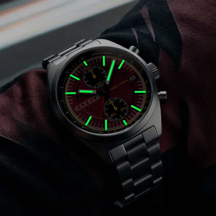 Slipstream Rouge Pocket / Silver Stainless Steel Bracelet Red Dial