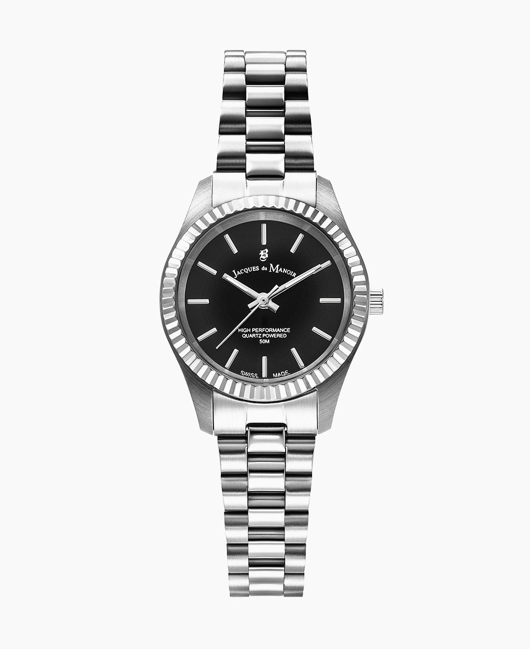 Inspiration Prime Black dial / silver stainless steel bracelet Black Dial