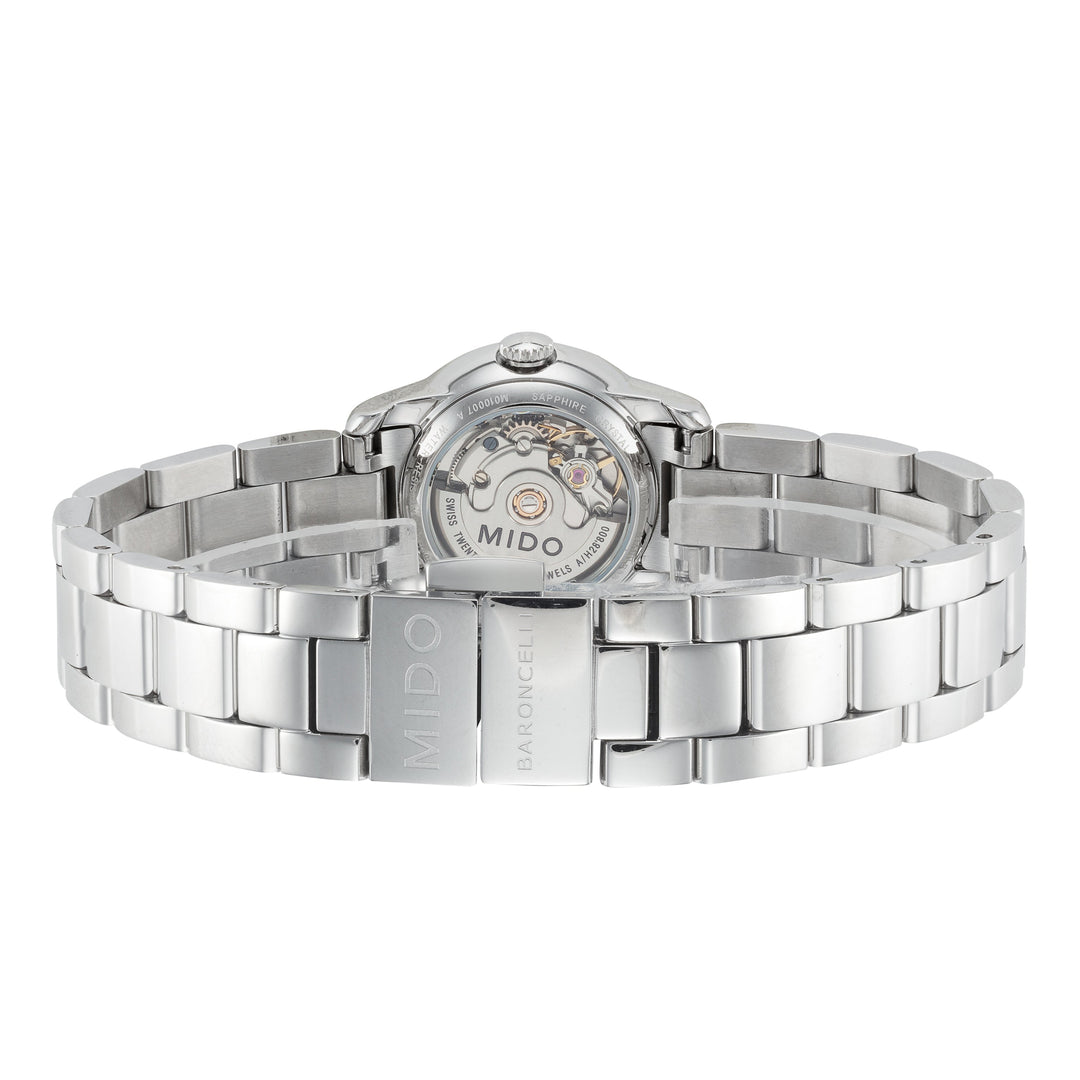 Baroncelli III 25mm / Black / Silver | Black Dial
