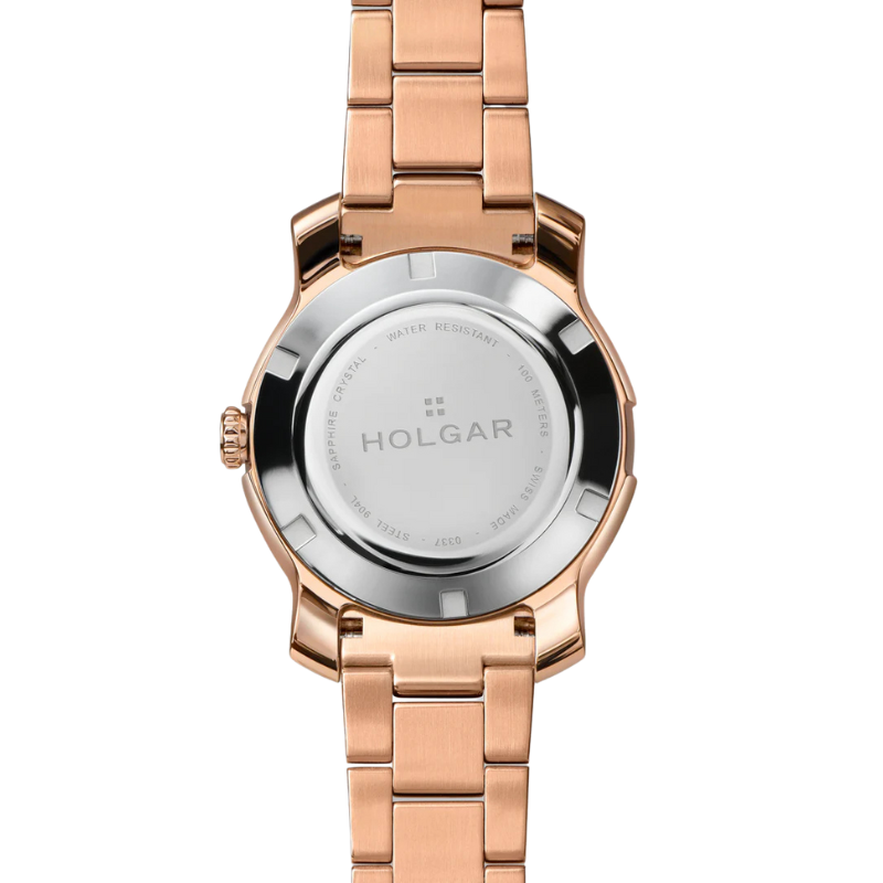 Women's Champagne Dial, 5N Rose Gold Case and Bracelet | Brown Dial