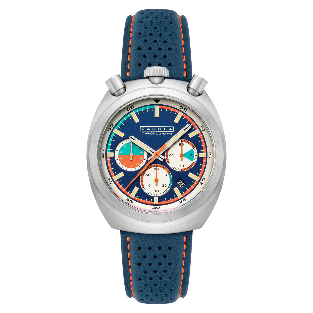 Testa Di Toro Chronograph Blue / Leather | Blue Dial