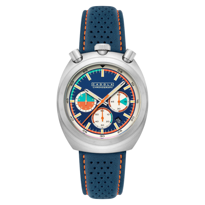 Testa Di Toro Chronograph Blue / Leather | Blue Dial