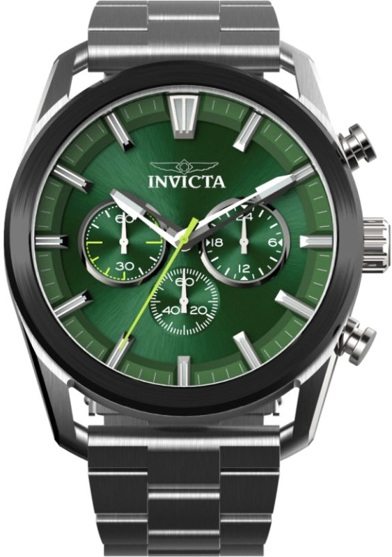 Speedway 45mm / Green / Silver Green Dial