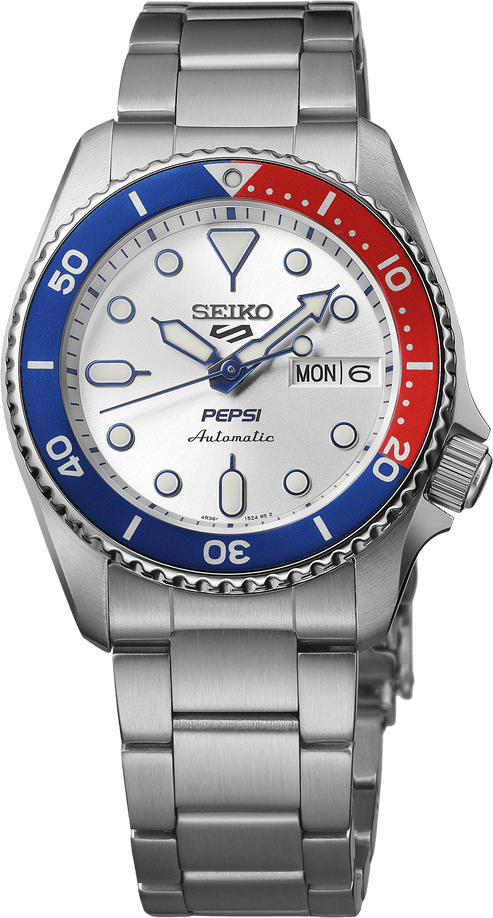 5 Sports SKX White Dial / Stainless Steel Bracelet White Dial