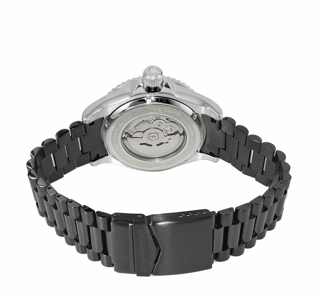 Catania MOP Silvertone-Black/ IP-Black Black Dial