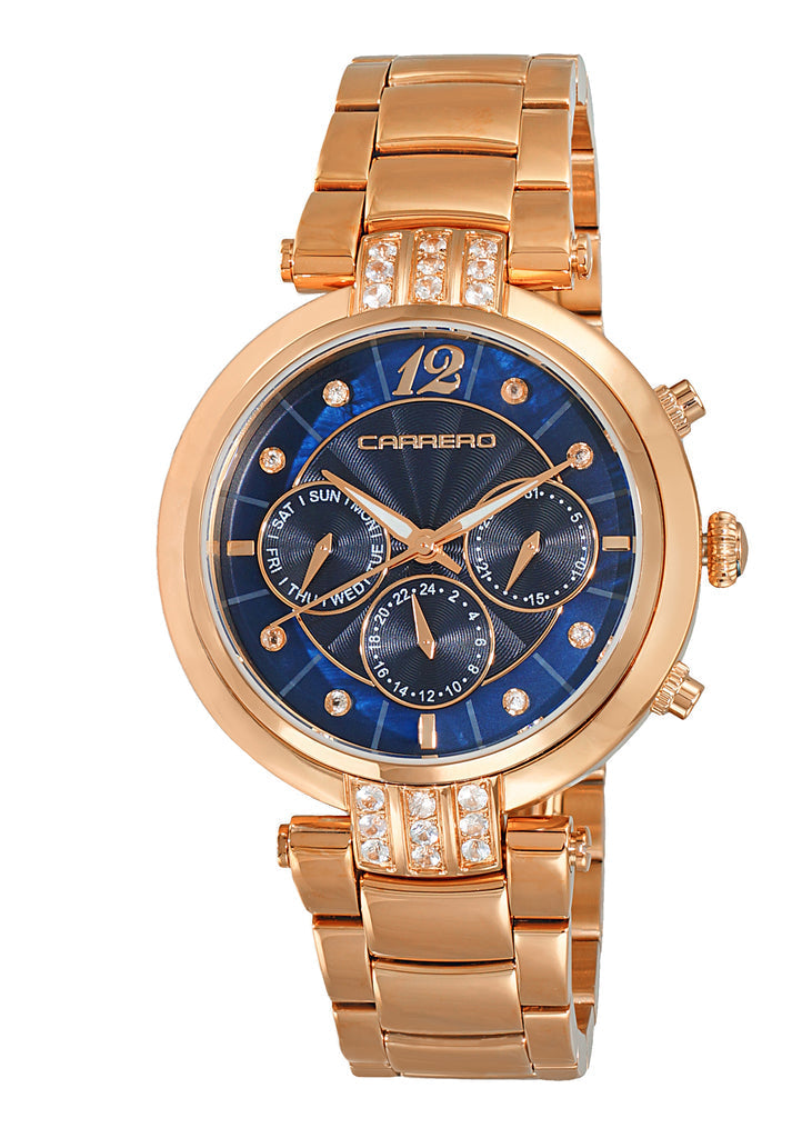 ADELINA COLLECTION Blue/Rosetone | Blue Dial