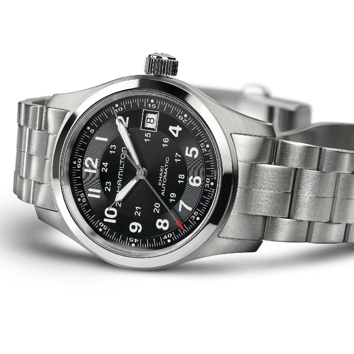 KHAKI FIELD Black / Stainless Steel Black Dial