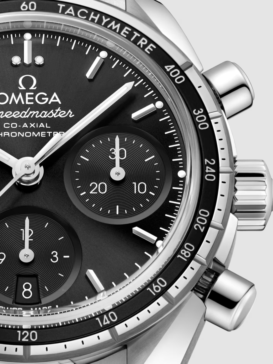 Speedmaster 38 Co-Axial Chronograph Black Dial