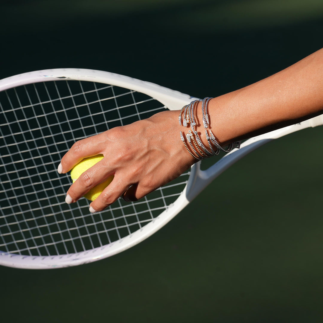 Beaded Diamond Pear Cuff