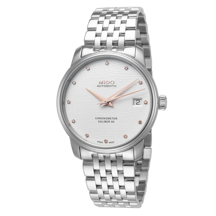 Baroncelli 34mm / Silver / Silver | Silver Dial