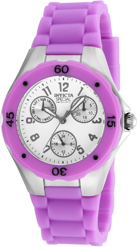 Angel White Dial / Purple Silicone Strap White Dial