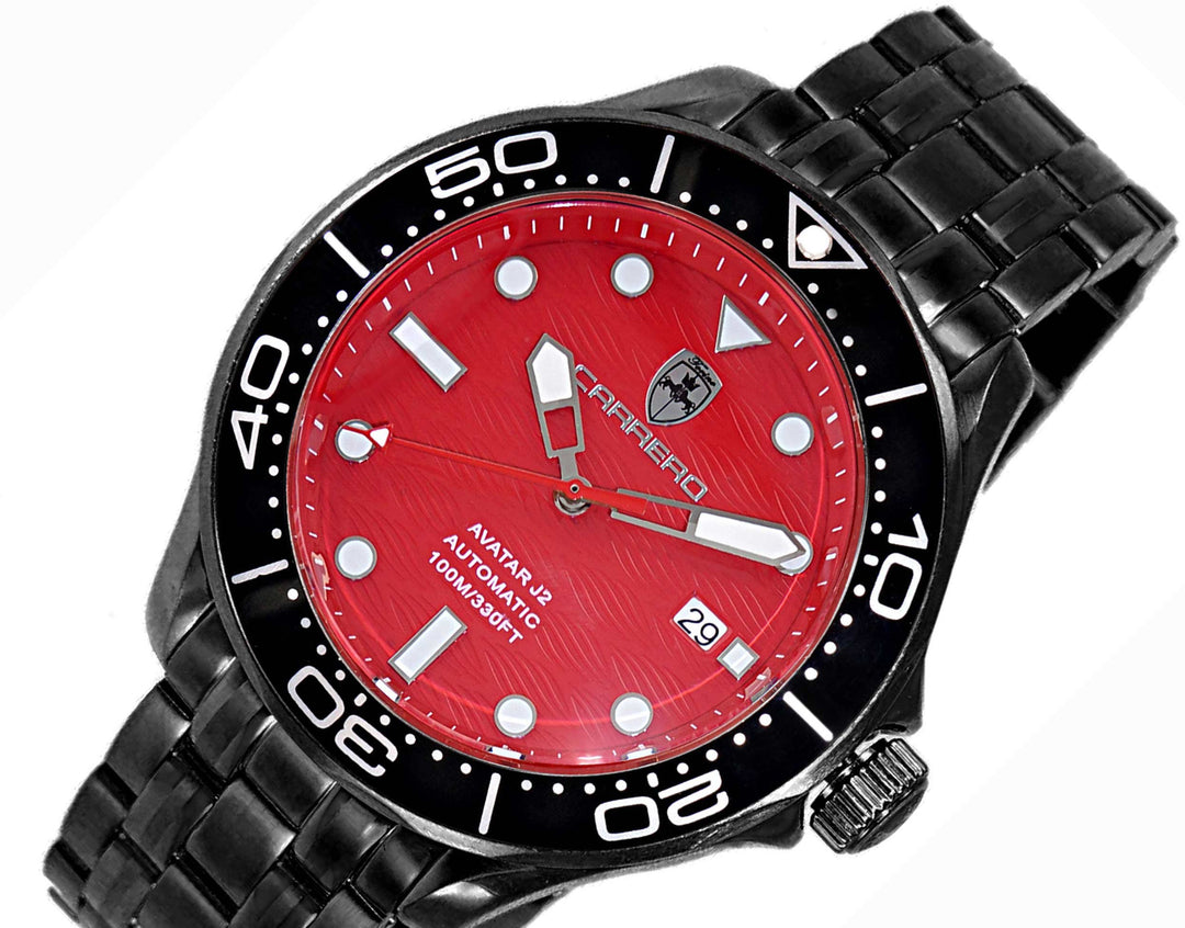 Avatar - J2 Black -IP tone/Black-Red | Red Dial