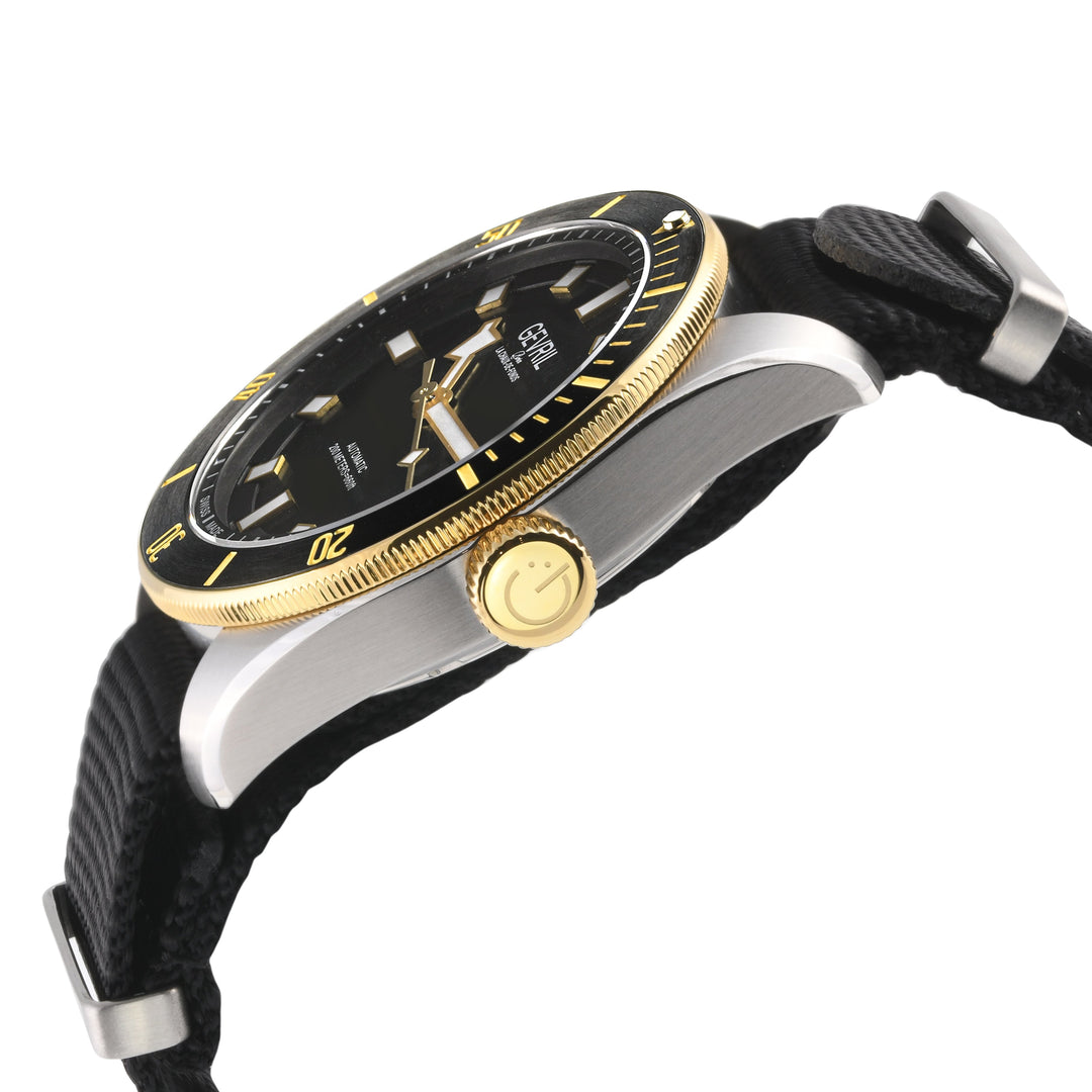 Yorkville Gevril Men's Yorkville Black Dial Sellita SW200 Swiss Automatic Rotati