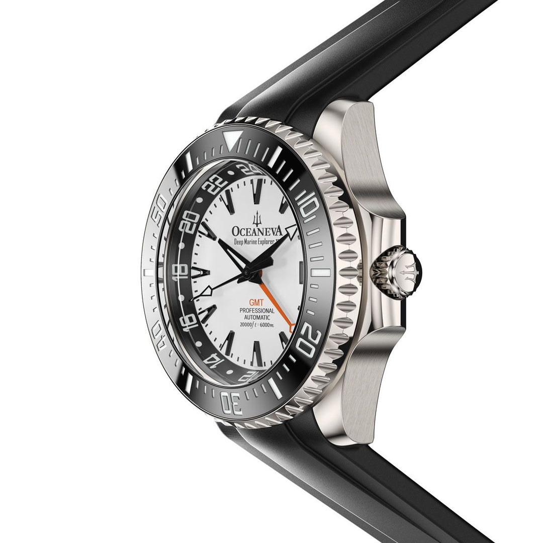 Deep Marine Explorer VI 6000M - GMT True Dive BlueLume White Dial