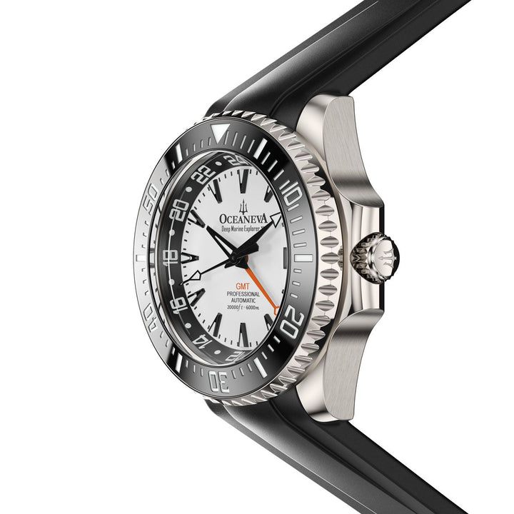 Deep Marine Explorer VI 6000M - GMT True Dive BlueLume White Dial