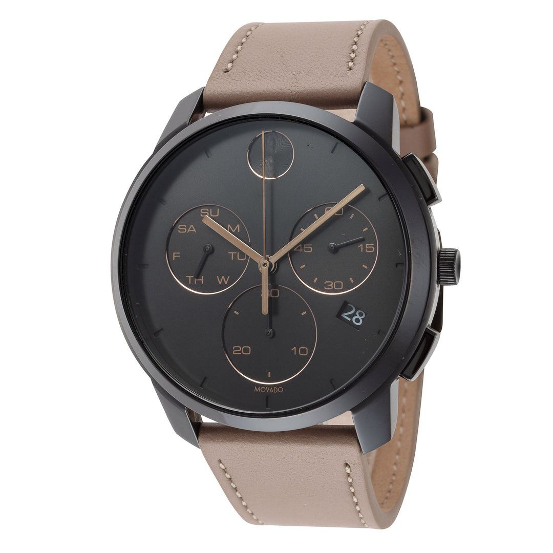 Bold 42mm / Black / Tan | Black Dial