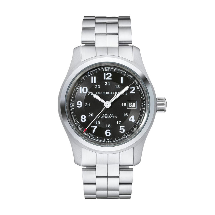KHAKI FIELD Black / Stainless Steel Black Dial
