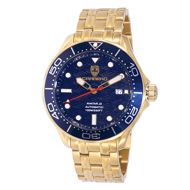 AVATAR-J2 Goldtone/Blue | Blue Dial