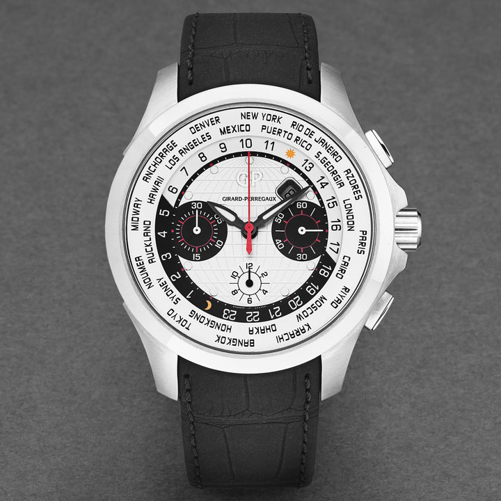 World Timer 4970011131BB6C / silver | Silver Dial