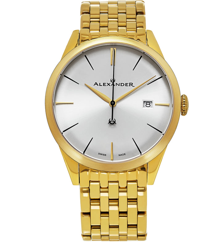 Sophisticate A911B Stainless Steel Rose Yellow Tone Case on Stainless Steel Yell