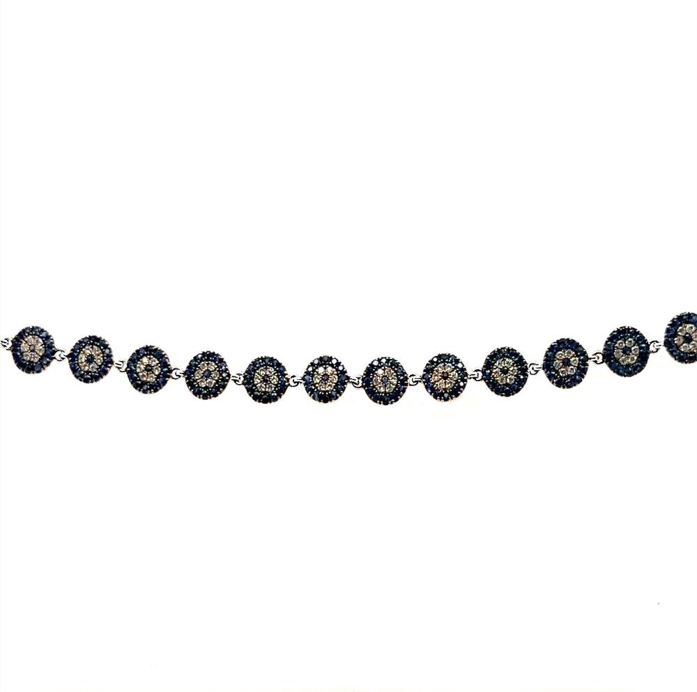 Diamond & Sapphire Eye Bracelet