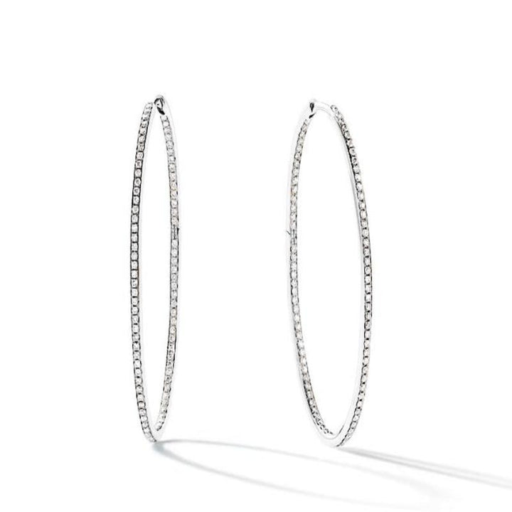 Diana Diamond Hoop Earrings