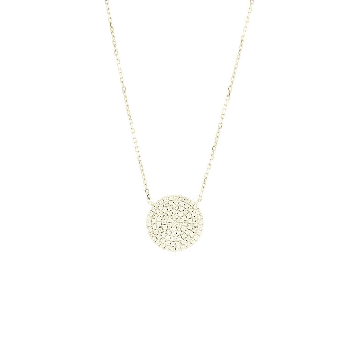 Diamond Disc Necklace