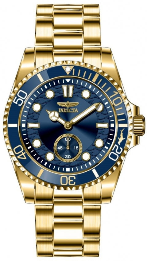 Pro Diver Men Blue Dial / Gold-Tone-Tone Stainless Steel Bracelet Blue Dial