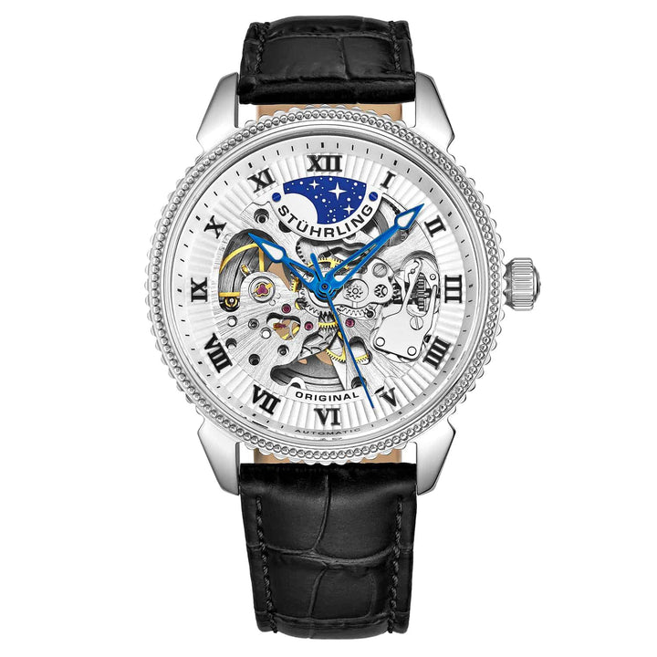 Legacy Black/Leather/White Dial/Silver Case | White Dial