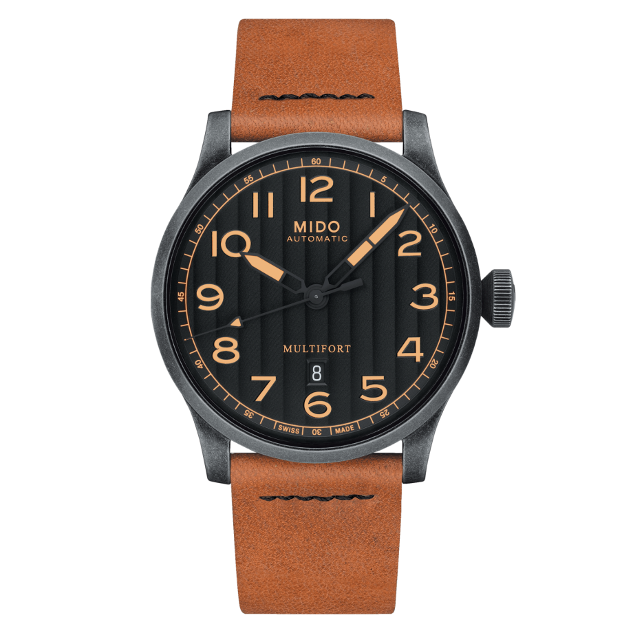 Multifort Leather | Black Dial