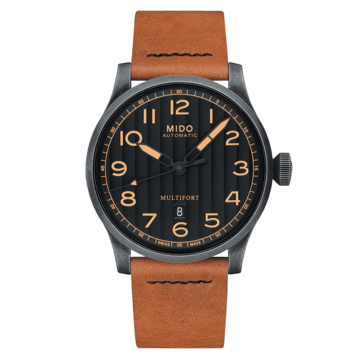 Multifort Leather | Black Dial