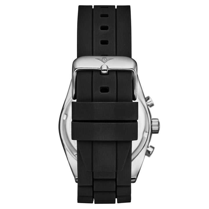 Tempo Chronograph 42mm Black/Rubber | Black Dial