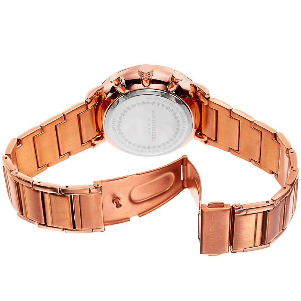 AK803RG-Casual Rose Gold/Stainless Steel | Salmon Dial