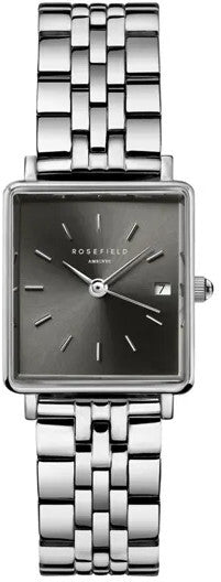 Boxy 22mm / Black / Silver | Black Dial