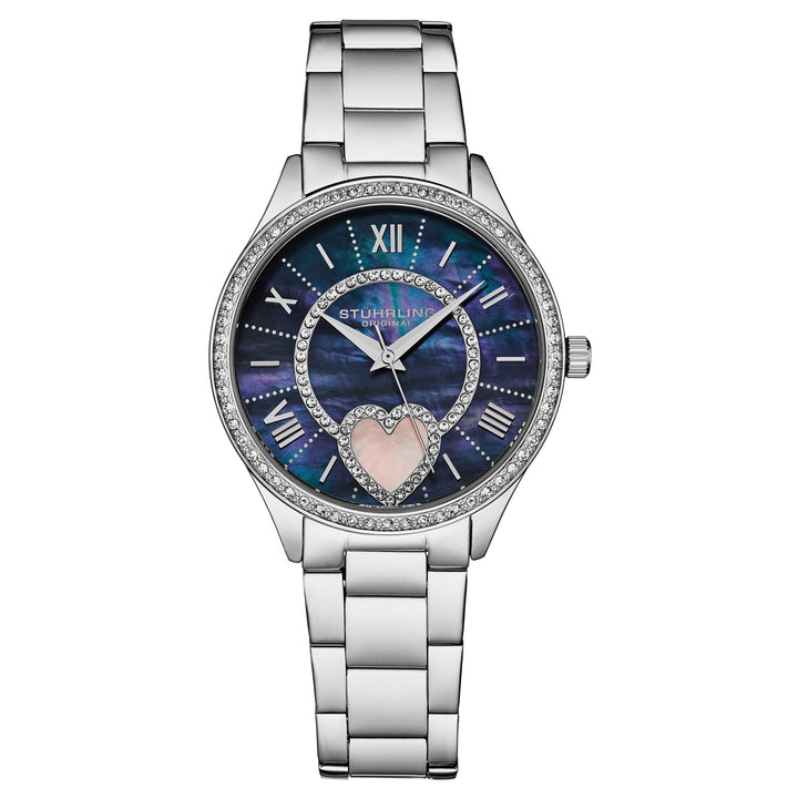 Saylor Mother of Pearl Quartz Classic Blue/Stainless | Blue Dial