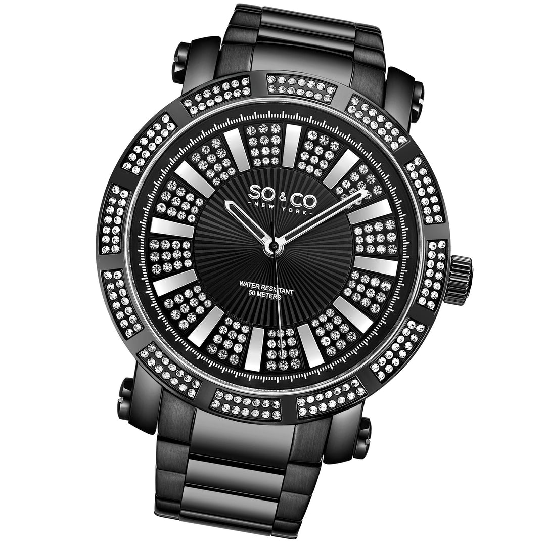 Madison Black/Stainless Steel | Black Dial