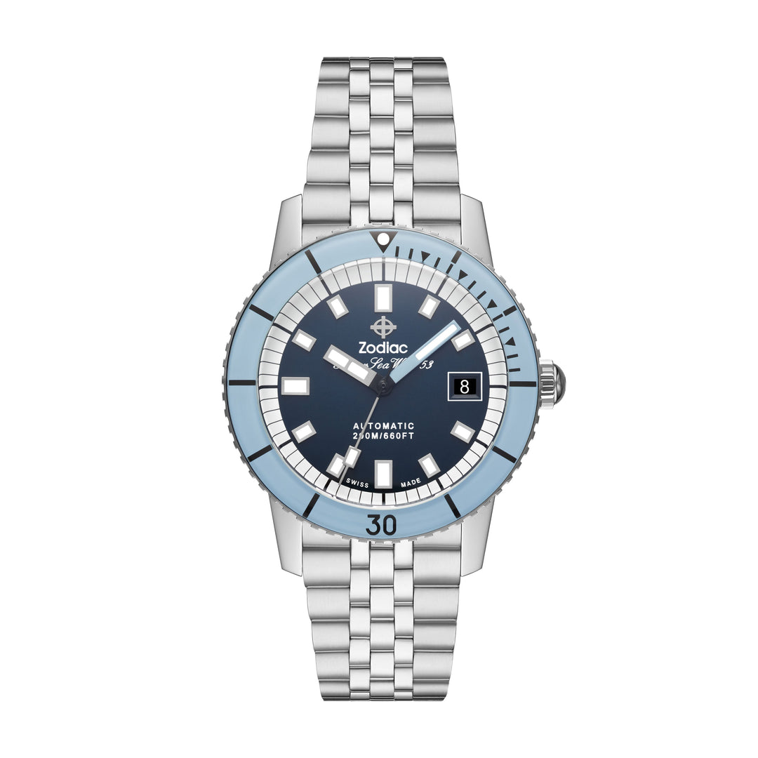 Super Sea Wolf Blue Dial/Sky Blue Top Ring | Blue Dial
