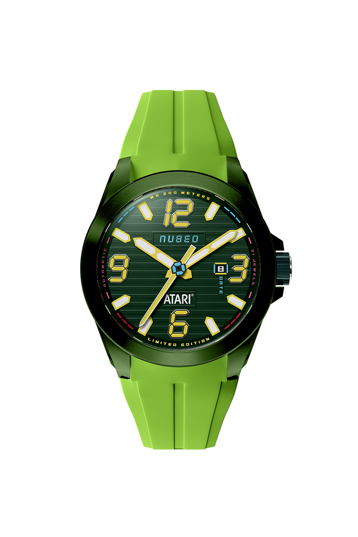 Torrent Automatic Atari Rainbow Limited Edition Green / Green Rubber Green Dial
