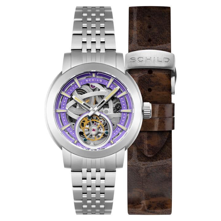 Heinrich Tourbillon Limited Edition Purple / Stainless Steel | Purple Dial