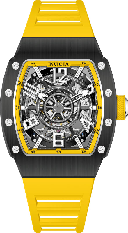 S1 Rally 43mm / Black / Yellow | Black Dial