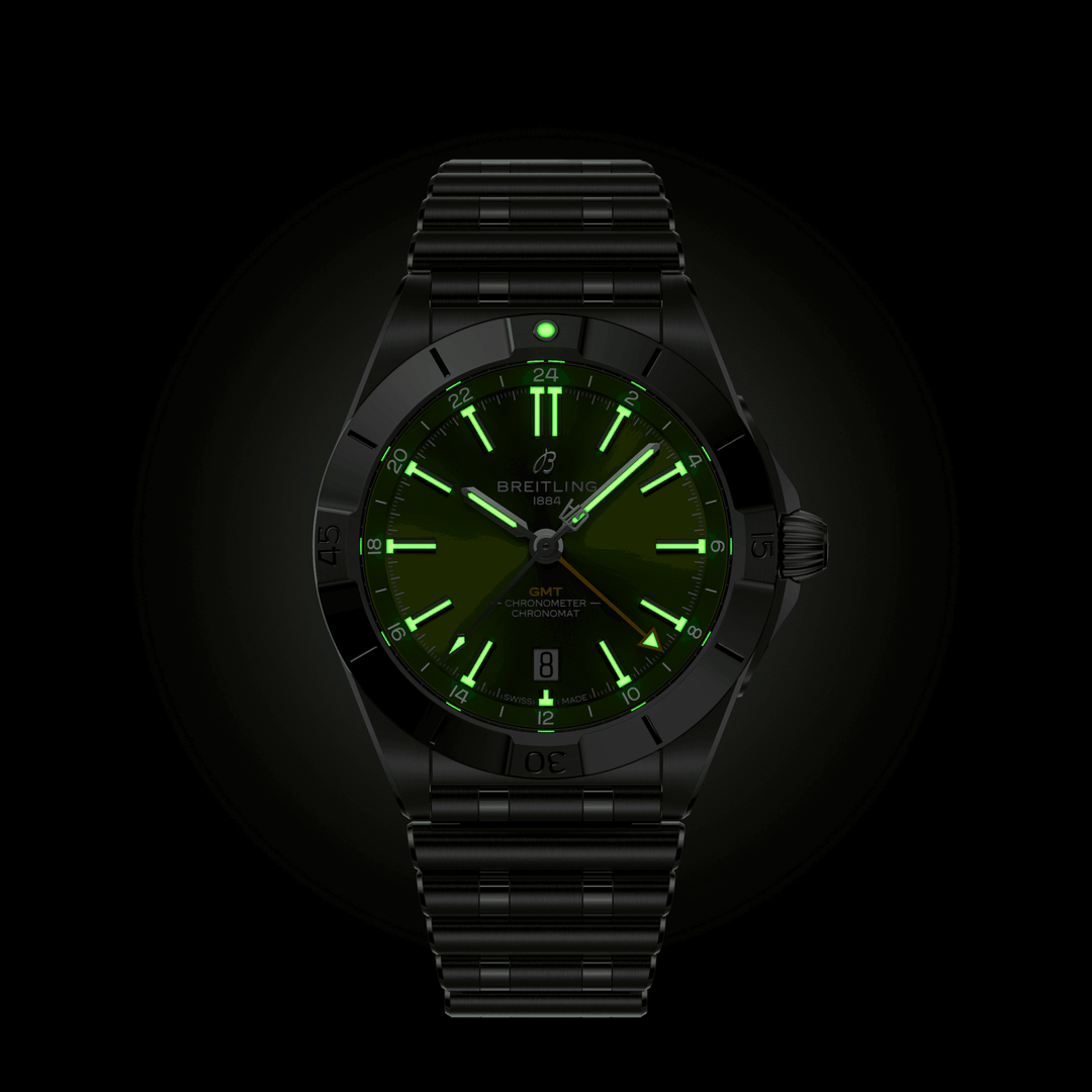 Chronomat Automatic GMT -Giannis Antetokounmpo- 40mm, Steel Case & Bracelet, Gre