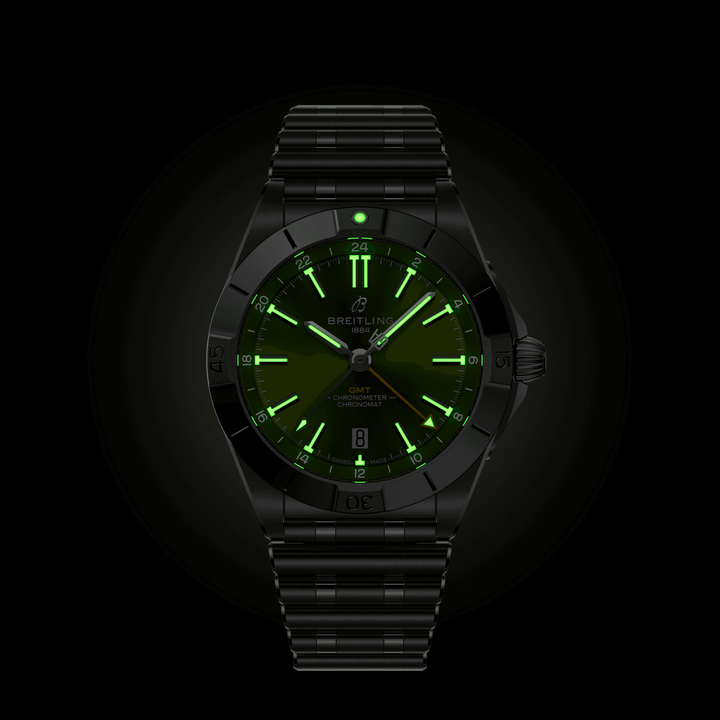 Chronomat Automatic GMT -Giannis Antetokounmpo- 40mm, Steel Case & Bracelet, Gre