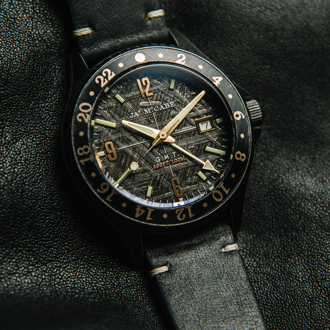 Baja GMT Black / Leather | Black Dial