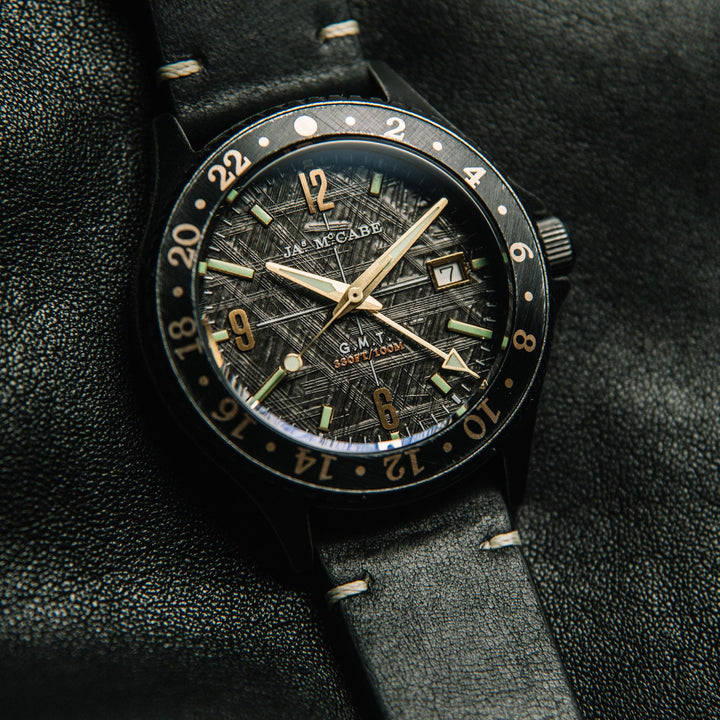 Baja GMT Black / Leather | Black Dial