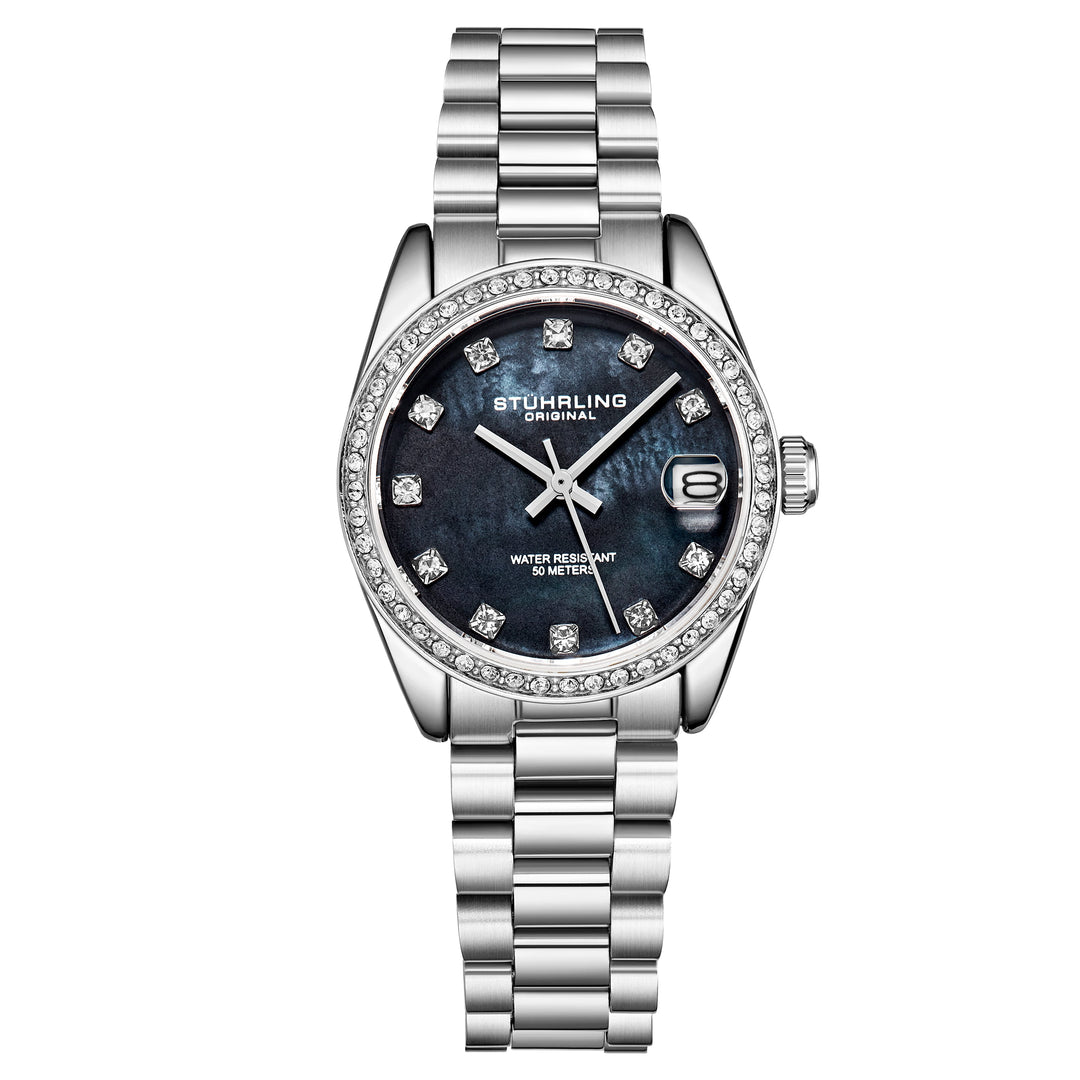 Lineage Quartz Fashion Black/Stainless | Black Dial