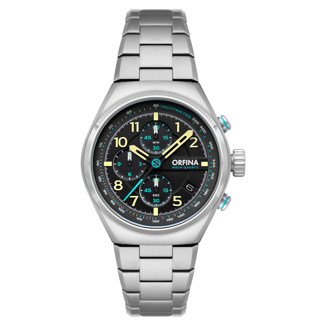 Zero-Two Chronograph Black /Stainless Steel | Black Dial