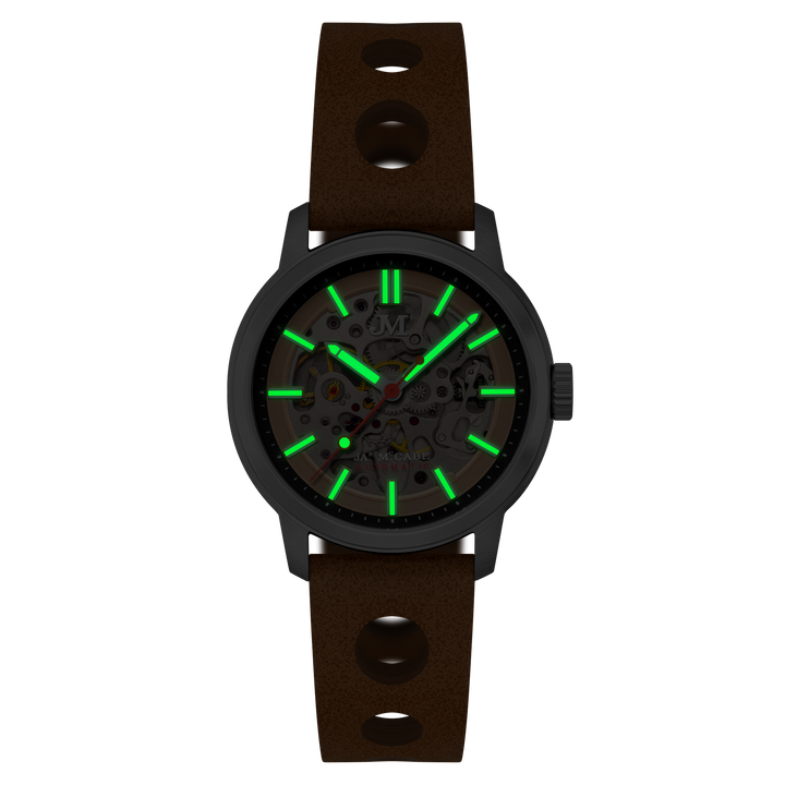 James McCabe Rally Automatic Tan / Leather | Tan Dial